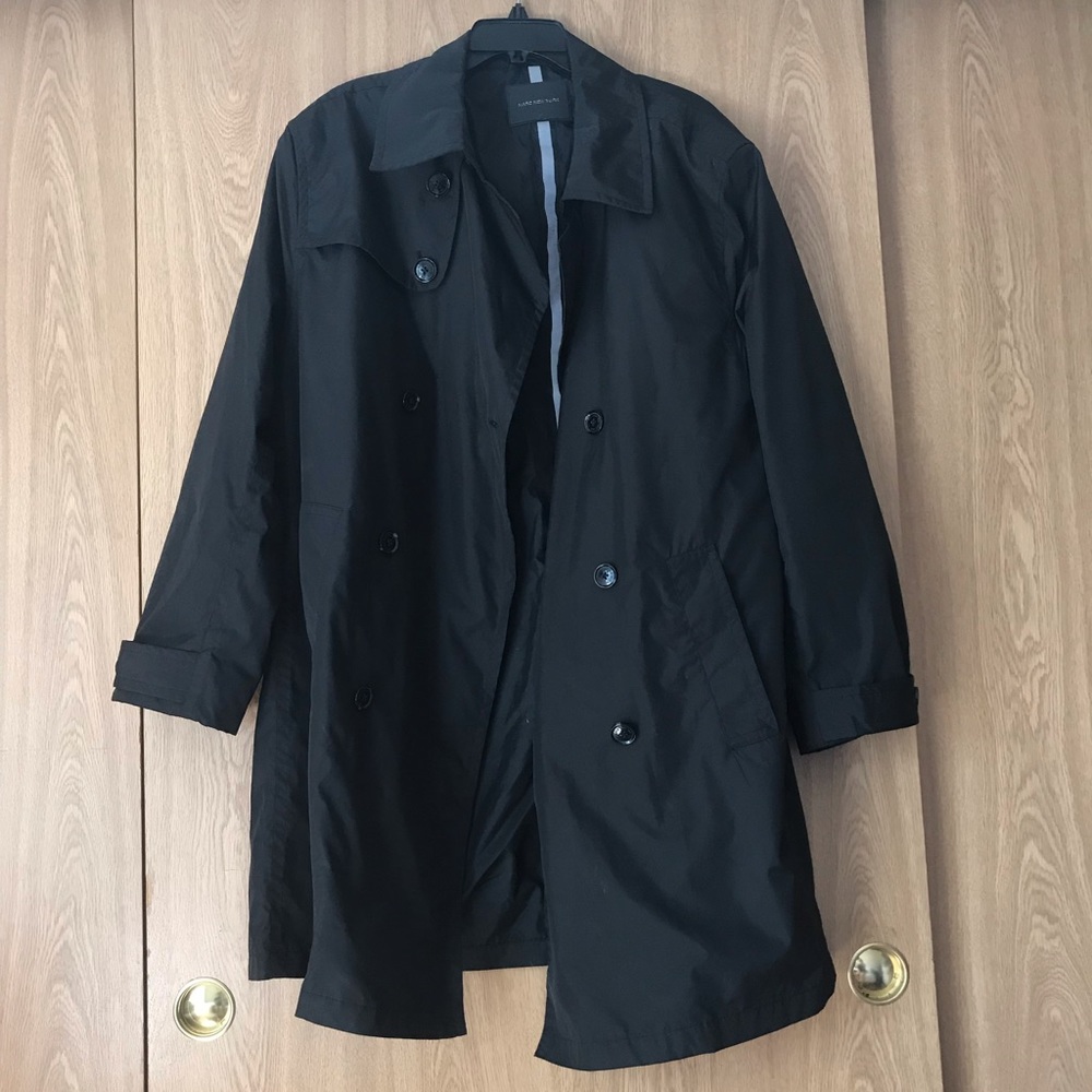 Black trench coat